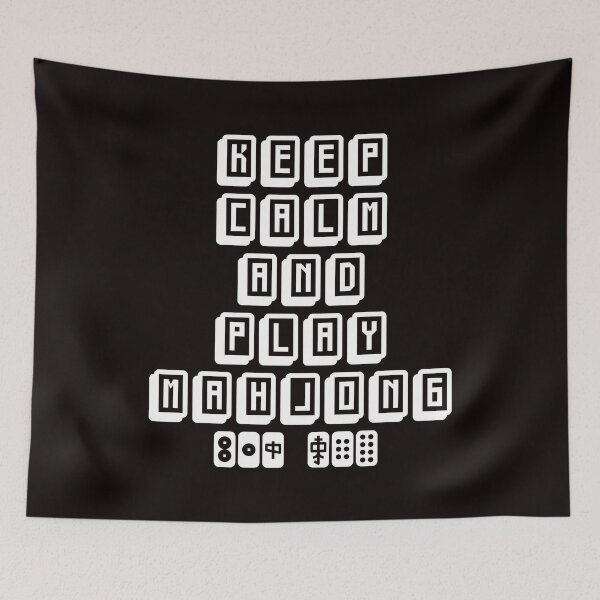 Item preview, Play Mahjong Tiles Mah-Jongg Player Chinese Board Game Fan designed and sold by TomGiantDesigns.