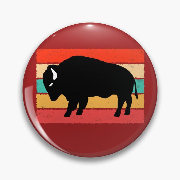 Item preview, Vintage Wilderness Buffalo Silhouette Retro Inspired Design designed and sold by BrobocopPrime.