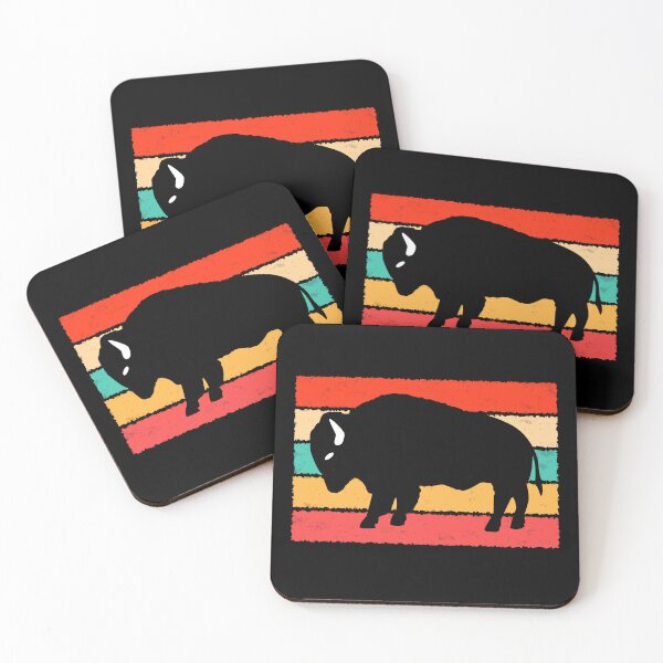 Item preview, Vintage Wilderness Buffalo Silhouette Retro Inspired Design designed and sold by BrobocopPrime.
