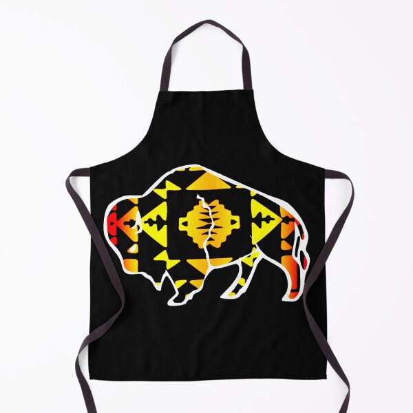 Item preview, Fire Color Native Print Buffalo  designed and sold by JMWCD.