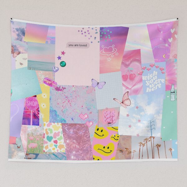 Item preview, pastel trendy collage vibes designed and sold by izziecollective.