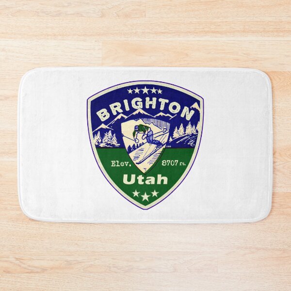 Artikelvorschau, Brighton Utah Skifahren Skiberge Skifahrer UT entworfen und verkauft von DESTINATIONS DECAL.