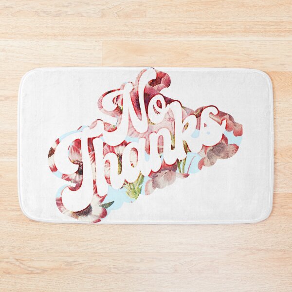 Item preview, No Thanks Floral Text designed and sold by Krisztina Koteles.