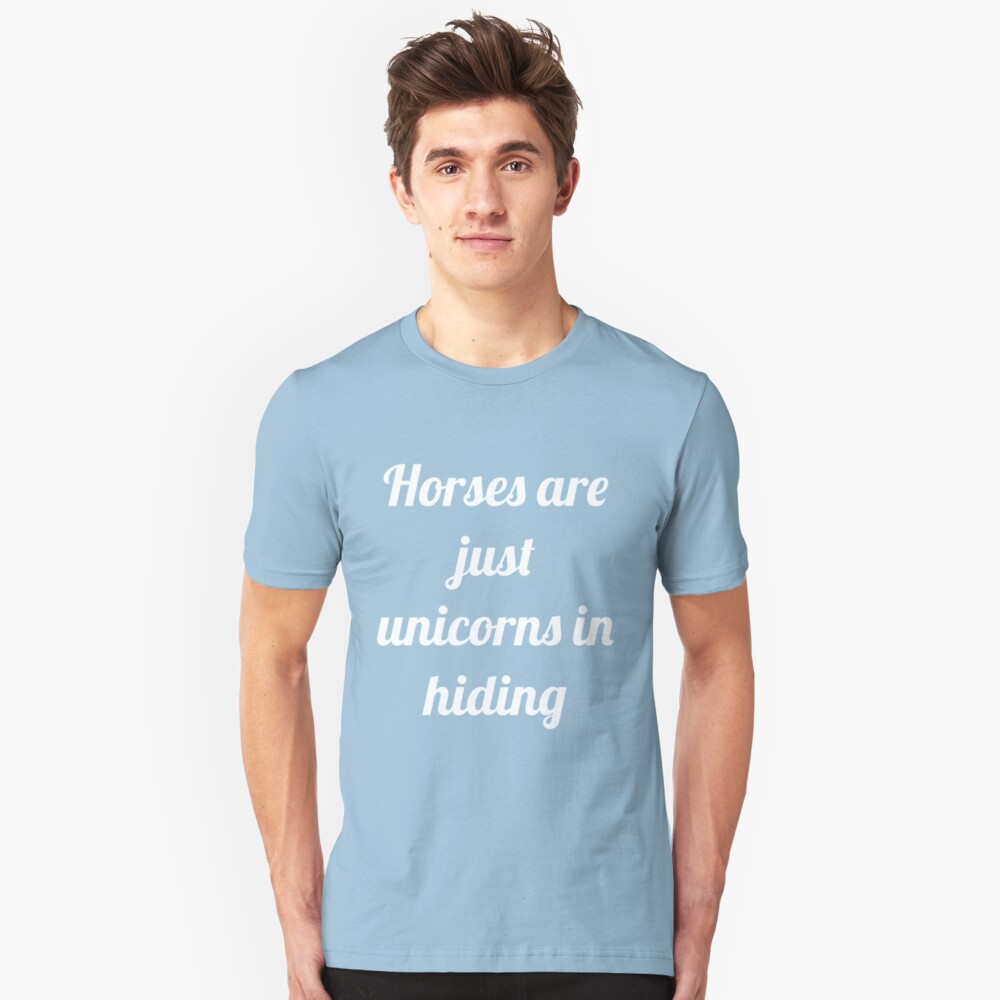 Unicorns in Hiding Slim Fit T-Shirt