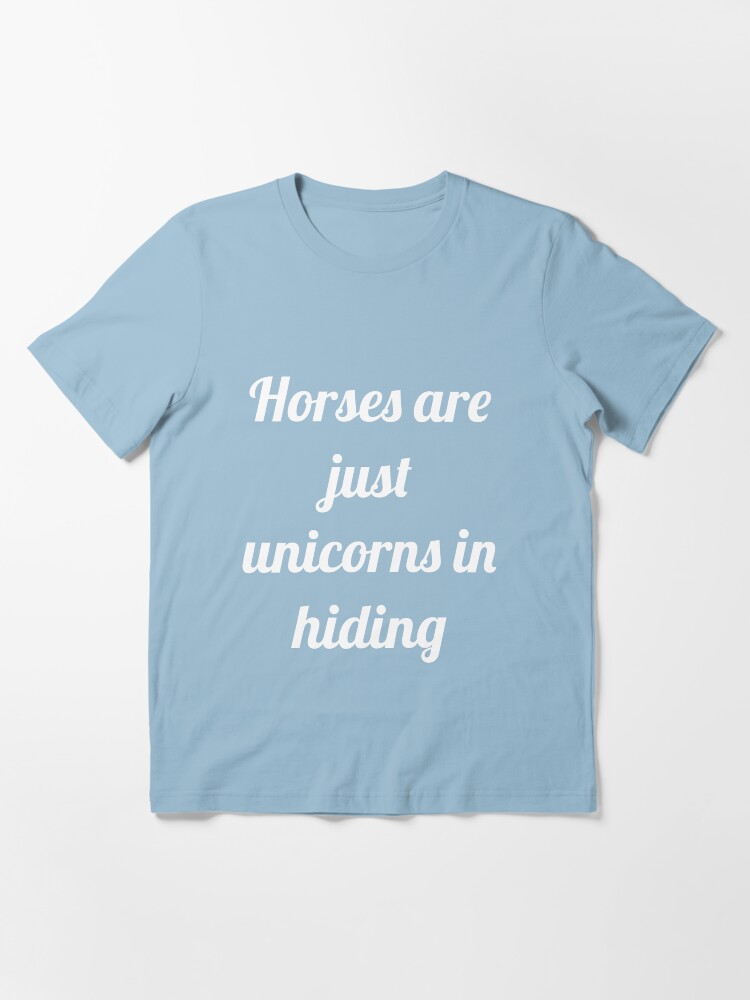 Alternate view of Unicorns in Hiding Essential T-Shirt