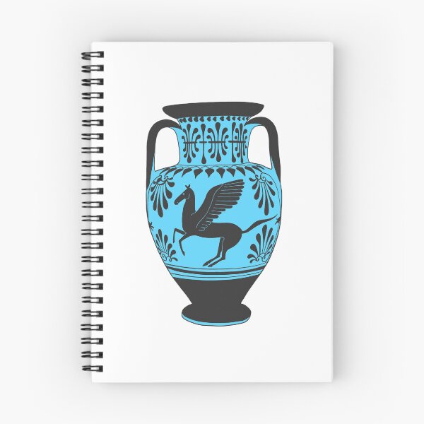 Item preview, Ancient Greek Pegasus Amphora - Blue  designed and sold by Cassidy Capri.