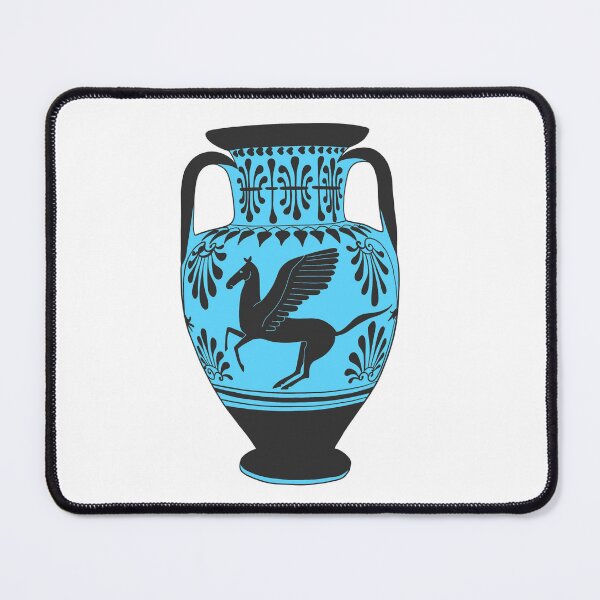 Item preview, Ancient Greek Pegasus Amphora - Blue designed and sold by Cassidy Capri.