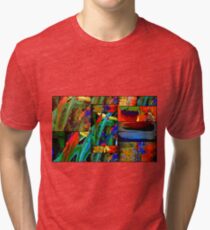 Deep Sea Quilt Tri-blend T-Shirt