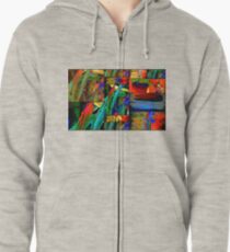 Deep Sea Quilt Zipped Hoodie