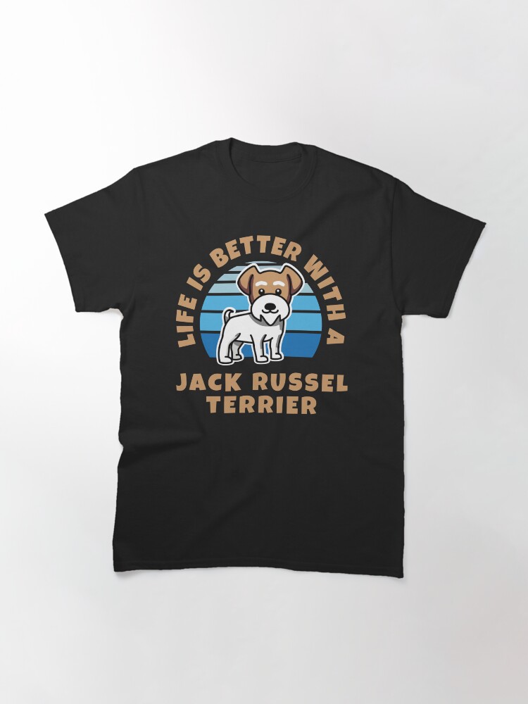 Thumbnail 3 of 7, Classic T-Shirt, Life Is Better With A Jack Russel Terrier Kawaii designed and sold by brandoseven.