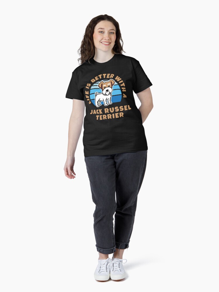 Thumbnail 4 of 7, Classic T-Shirt, Life Is Better With A Jack Russel Terrier Kawaii designed and sold by brandoseven.