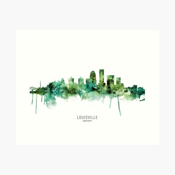 Item preview, Louisville Kentucky Skyline designed and sold by ArtPrints.