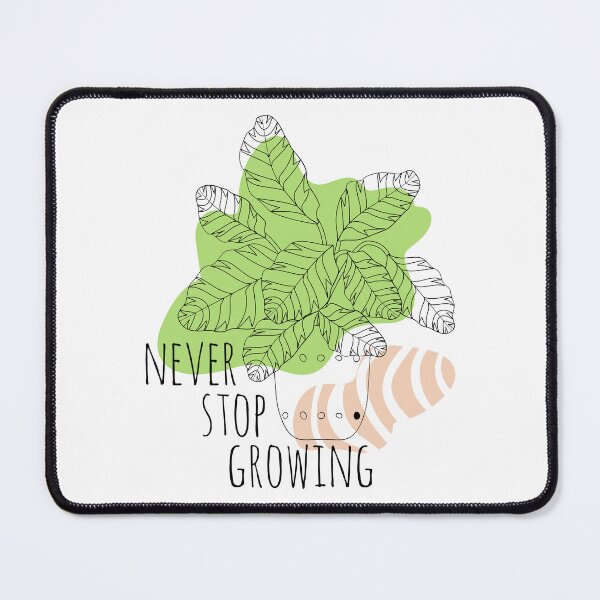 Item preview, Never Stop Growing - Inspirational Boho Style Plant Quote designed and sold by Naturalist Prints.
