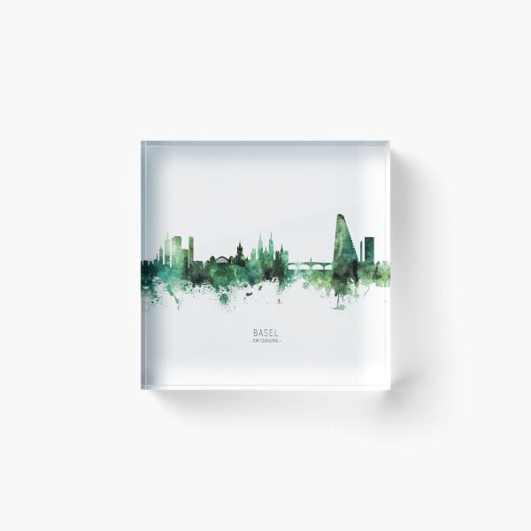 Item preview, Basel Switzerland Skyline designed and sold by ArtPrints.