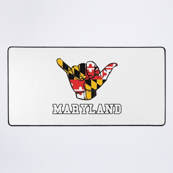 Item preview, Maryland Shaka Hang Ten State Flag Hand Baltimore Hon designed and sold by Spaceshipsells.