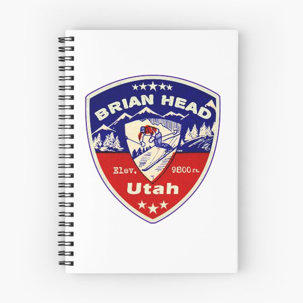 Item preview, Brian Head Utah Skiing Ski Mountains Skier UT designed and sold by DESTINATIONS DECAL.