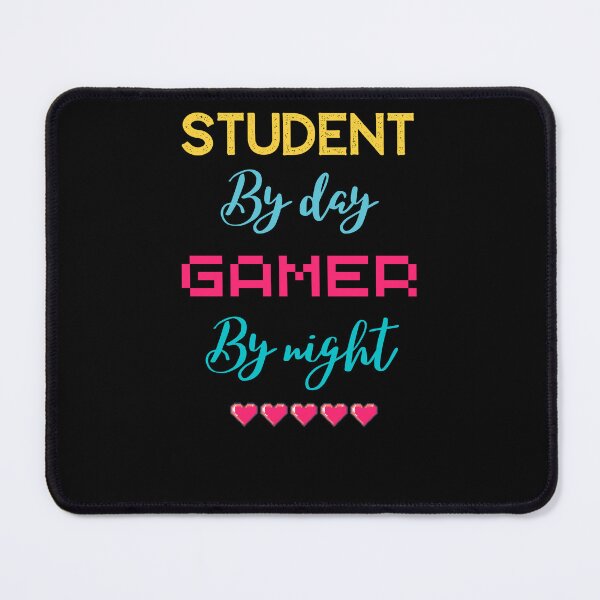 Item preview, funny gaming quote,student by day Gamer by night,studying and gaming designed and sold by behappysiempre.