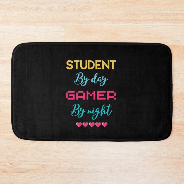 Item preview, funny gaming quote,student by day Gamer by night,studying and gaming designed and sold by behappysiempre.