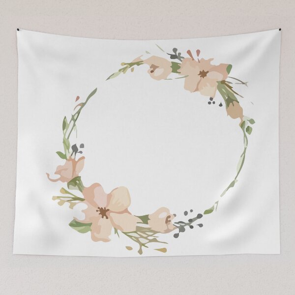 Item preview, Pink Flower Ring Watercolor Painting  designed and sold by supnups.