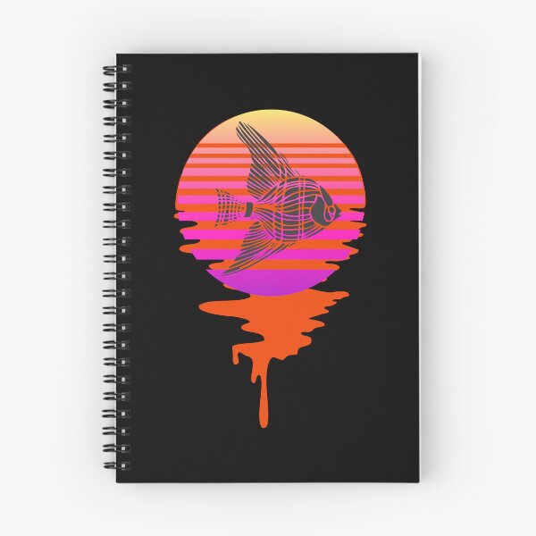Item preview, Retro 80s Tropical Sun Vaporwave Summer Angel Fish designed and sold by IZiets.