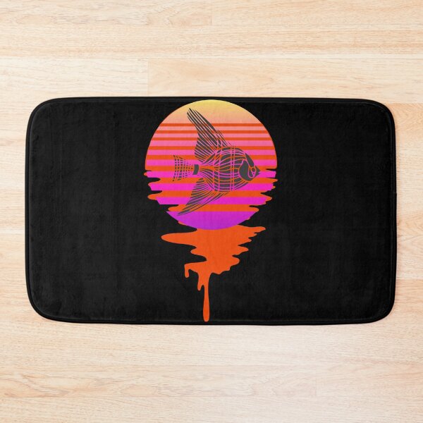Item preview, Retro 80s Tropical Sun Vaporwave Summer Angel Fish designed and sold by IZiets.