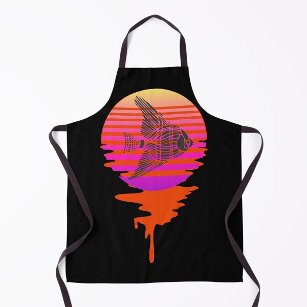 Item preview, Retro 80s Tropical Sun Vaporwave Summer Angel Fish designed and sold by IZiets.