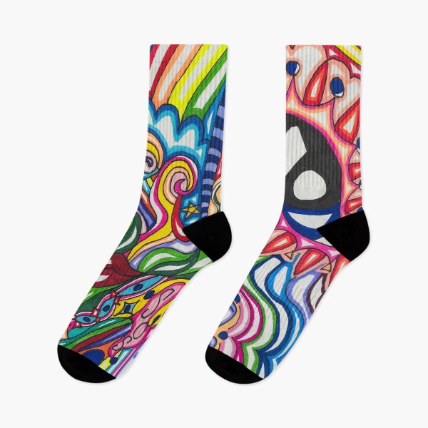 Item preview, Trippy Rainbow Doodles designed and sold by artbyalette.