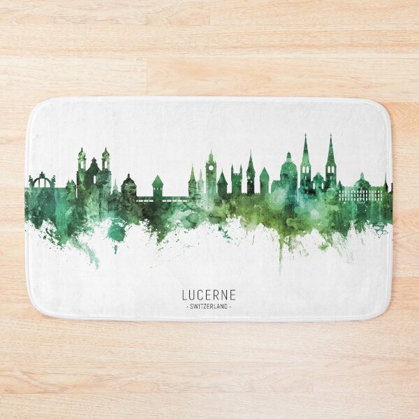 Item preview, Lucerne Switzerland Luzern Skyline designed and sold by ArtPrints.