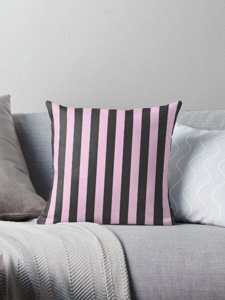 Item preview, Pink and Black Stripes designed and sold by TinaDonovanArt.