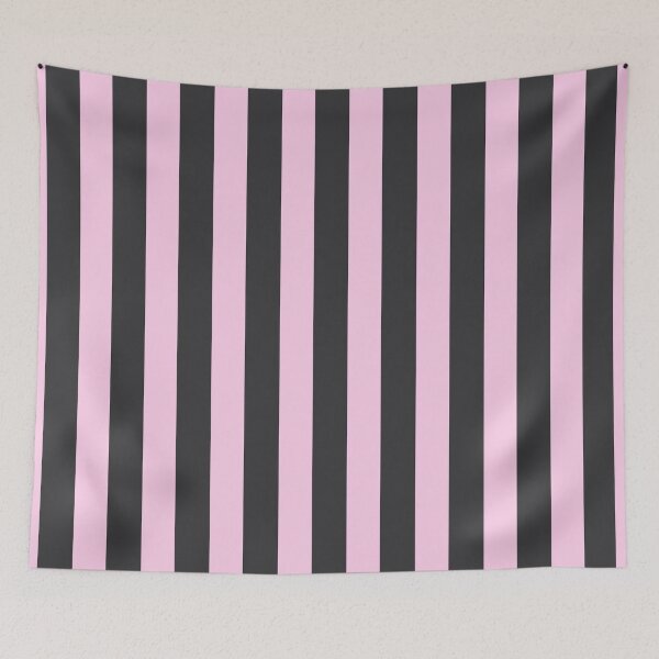 Item preview, Pink and Black Stripes designed and sold by TinaDonovanArt.