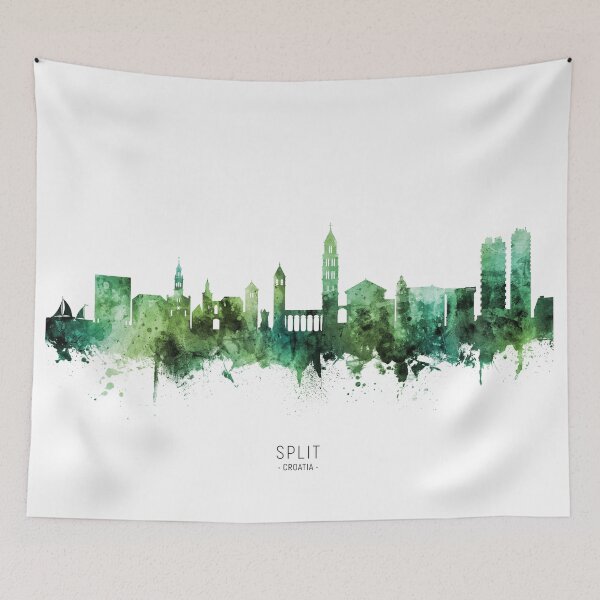Item preview, Split Croatia Skyline designed and sold by ArtPrints.