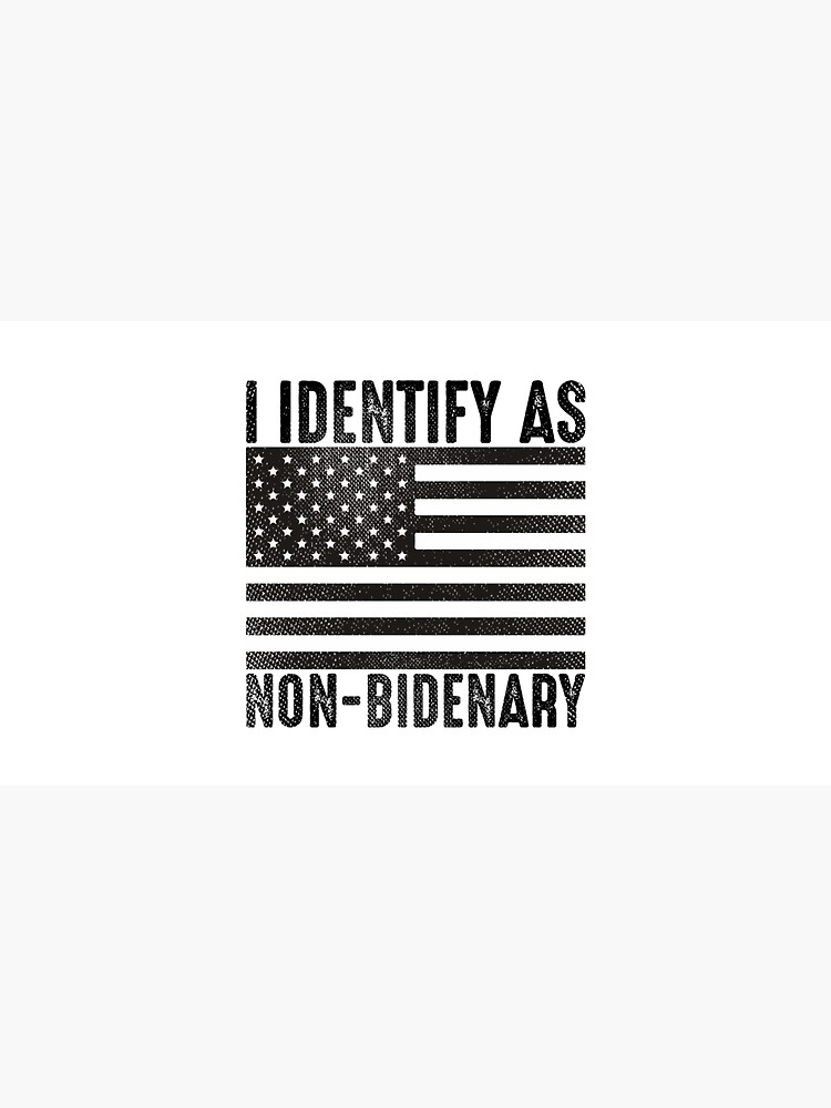 Vintage American Flag Patriots I Identify As Non-Bidenary Cap for Sale by  y4shiro