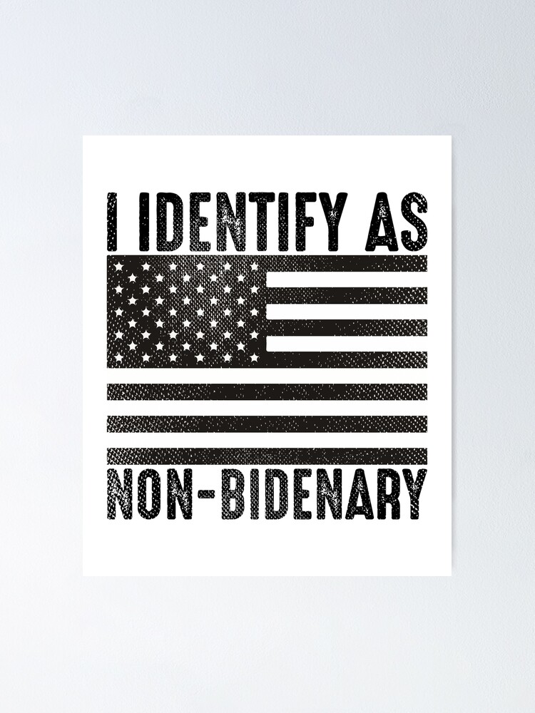 Vintage American Flag Patriots I Identify As Non-Bidenary Cap for Sale by  y4shiro