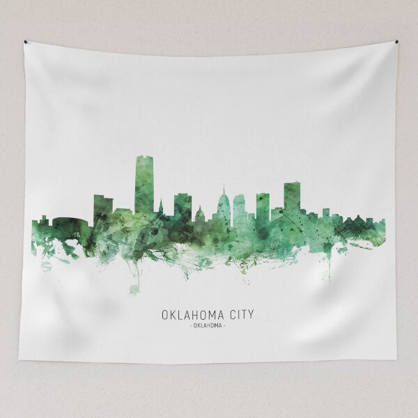 Aperçu de l'œuvre Oklahoma City Skyline créée et vendue par ArtPrints.