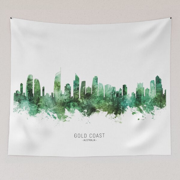 Item preview, Gold Coast Australia Skyline designed and sold by ArtPrints.