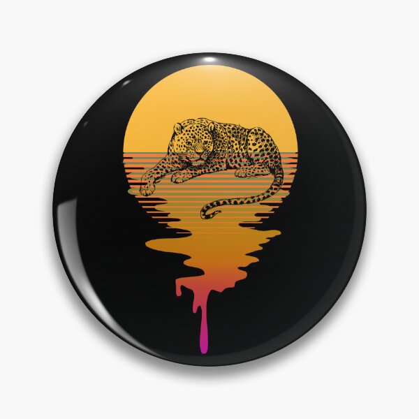 Item preview, Retro 80s Tropical Sun Vaporwave Summer Leopard designed and sold by IZiets.