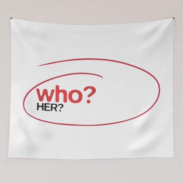 Item preview, who? her? designed and sold by VonHafe.