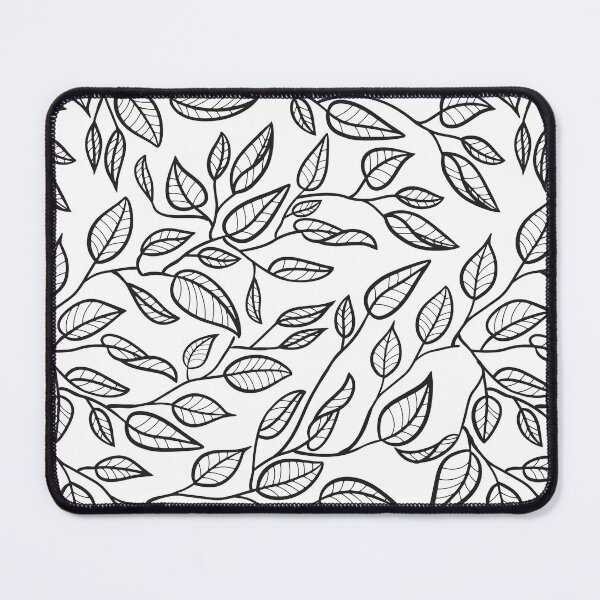 Item preview, Minimalist Leaf Line Art Illustration as a Seamless Surface Pattern Design designed and sold by ZaryaKiqo.