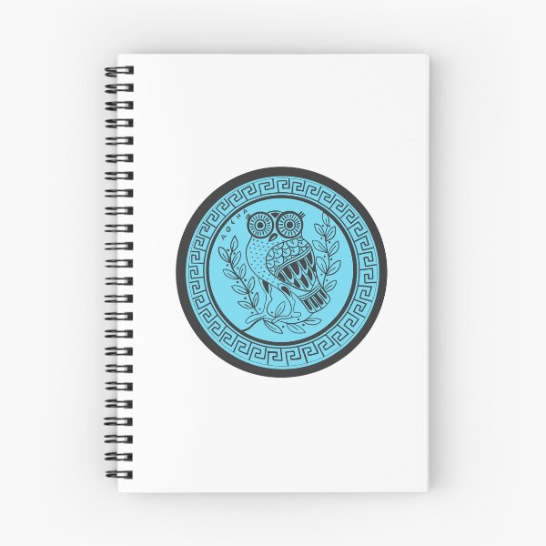 Item preview, Ancient Greek Owl Design- Blue designed and sold by Cassidy Capri.