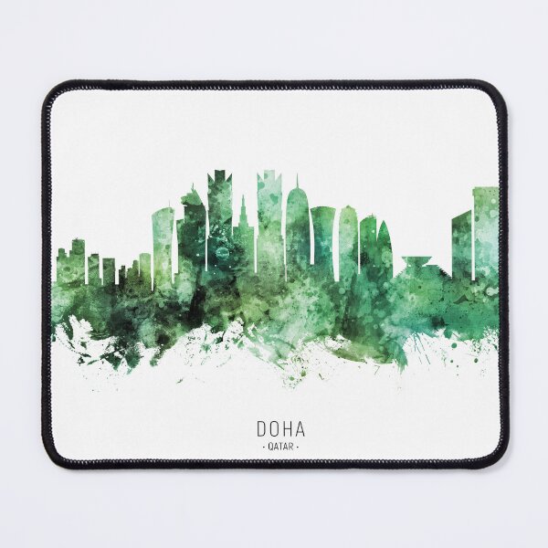 Item preview, Doha Qatar Skyline designed and sold by ArtPrints.