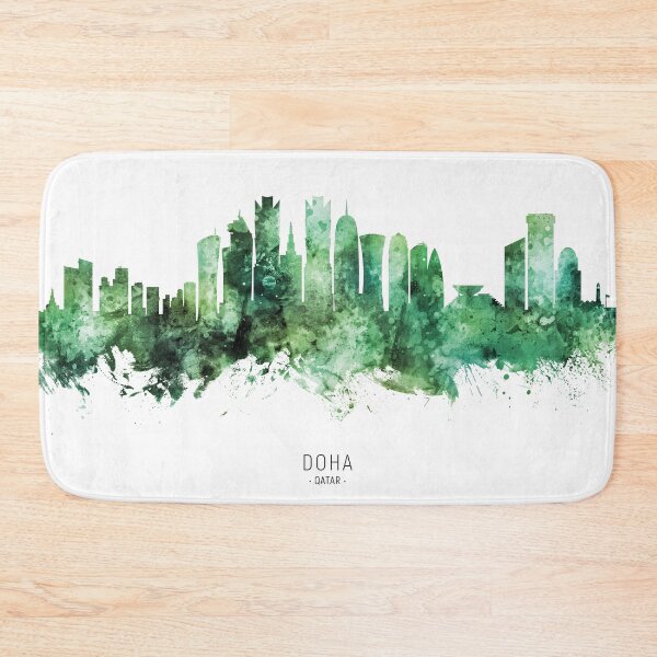 Item preview, Doha Qatar Skyline designed and sold by ArtPrints.