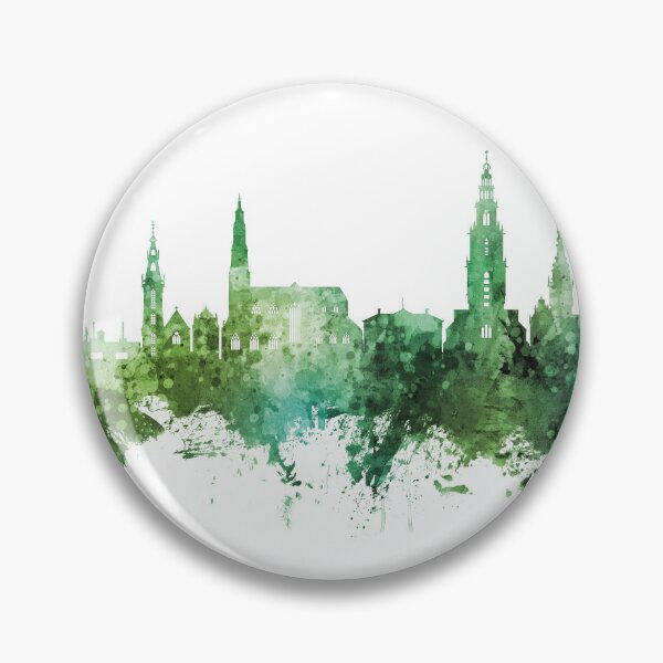 Item preview, Groningen The Netherlands Skyline designed and sold by ArtPrints.