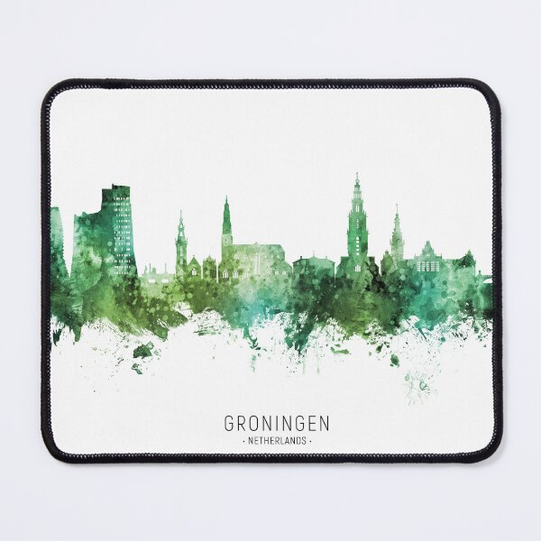 Item preview, Groningen The Netherlands Skyline designed and sold by ArtPrints.