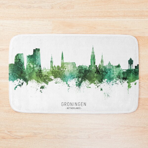 Item preview, Groningen The Netherlands Skyline designed and sold by ArtPrints.