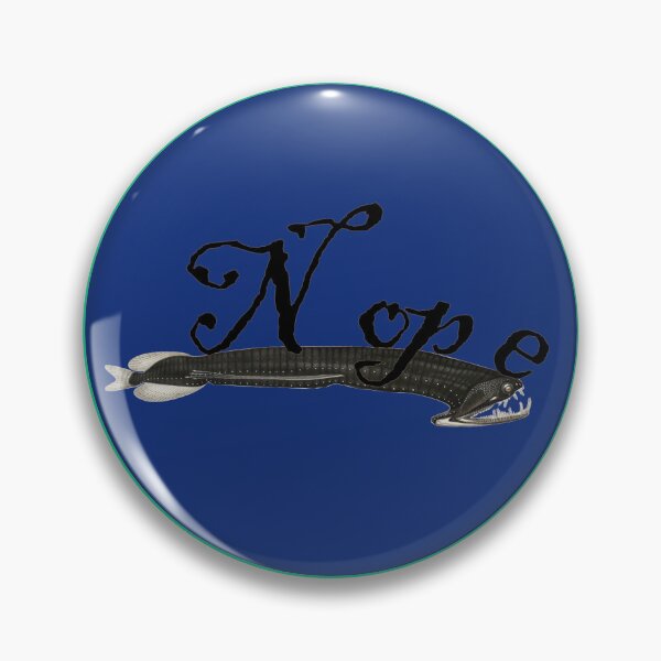 Item preview, Nope Fish in Blue designed and sold by Hexxyl.