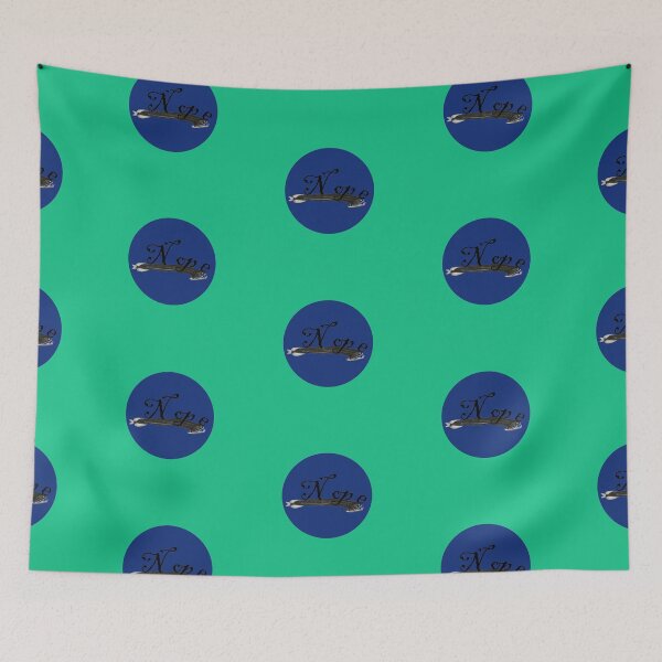 Item preview, Nope Fish in Blue designed and sold by Hexxyl.