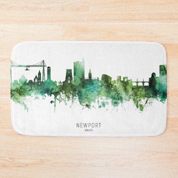 Item preview, Newport Wales Skyline designed and sold by ArtPrints.