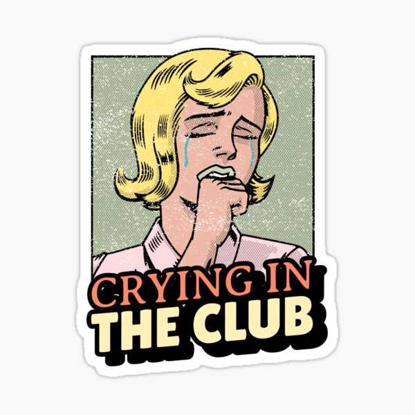 Vista previa del artículo con la obra «llorando en el club», diseñado y vendido por PacePoint.