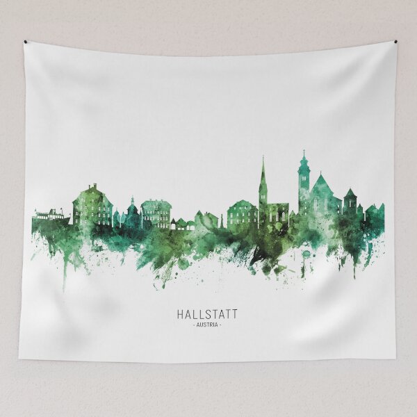 Item preview, Hallstatt Austria Skyline designed and sold by ArtPrints.