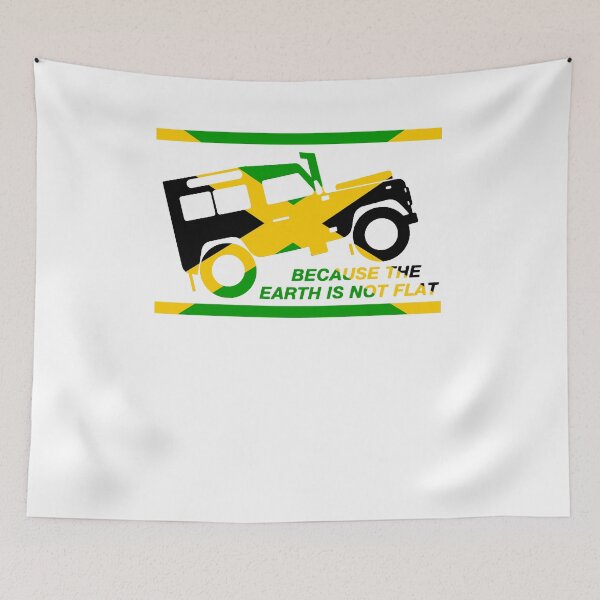 Item preview, Becasuse the earth is not flat-Jamaica designed and sold by unicornsaholes.